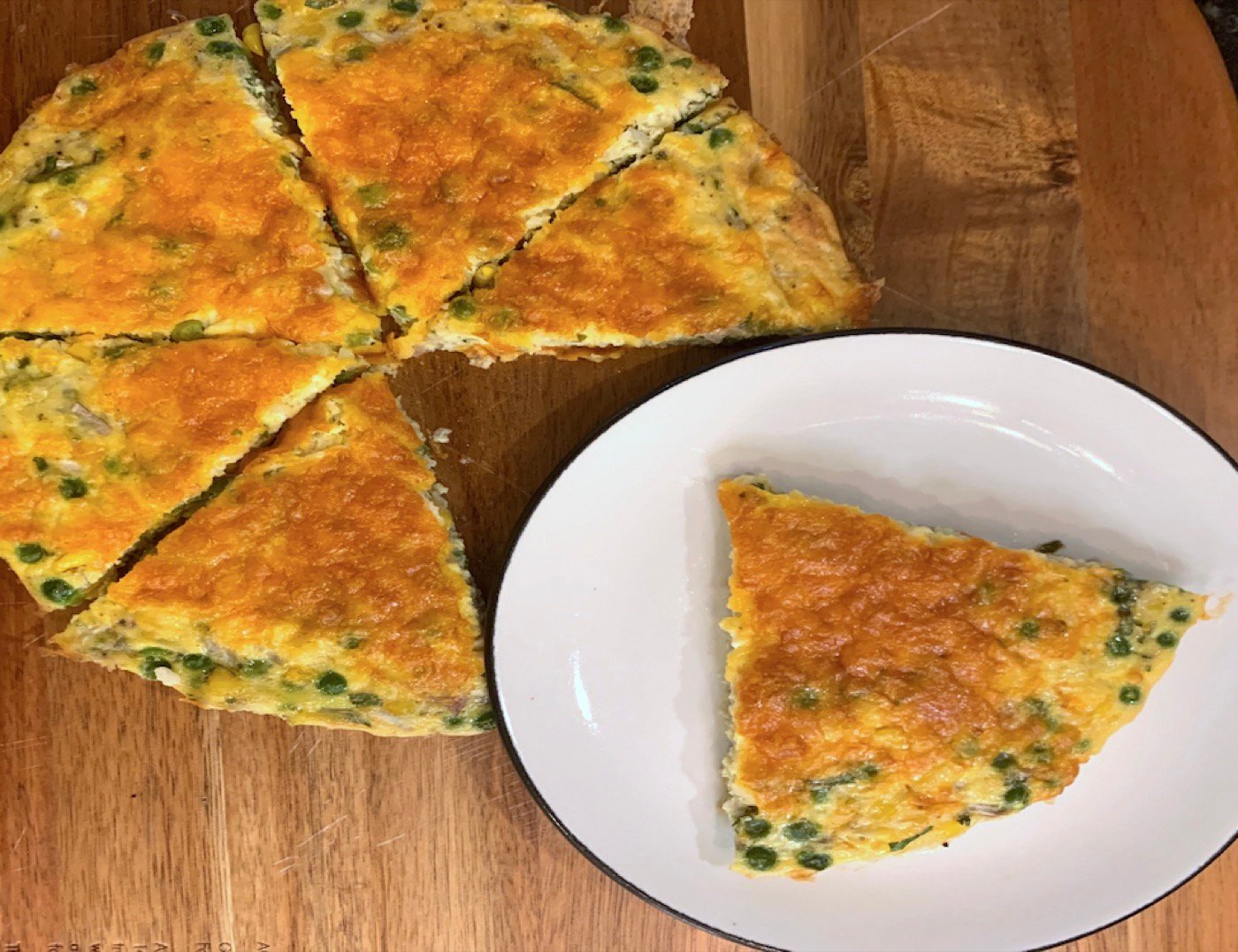 Cheese and vegetable frittata
