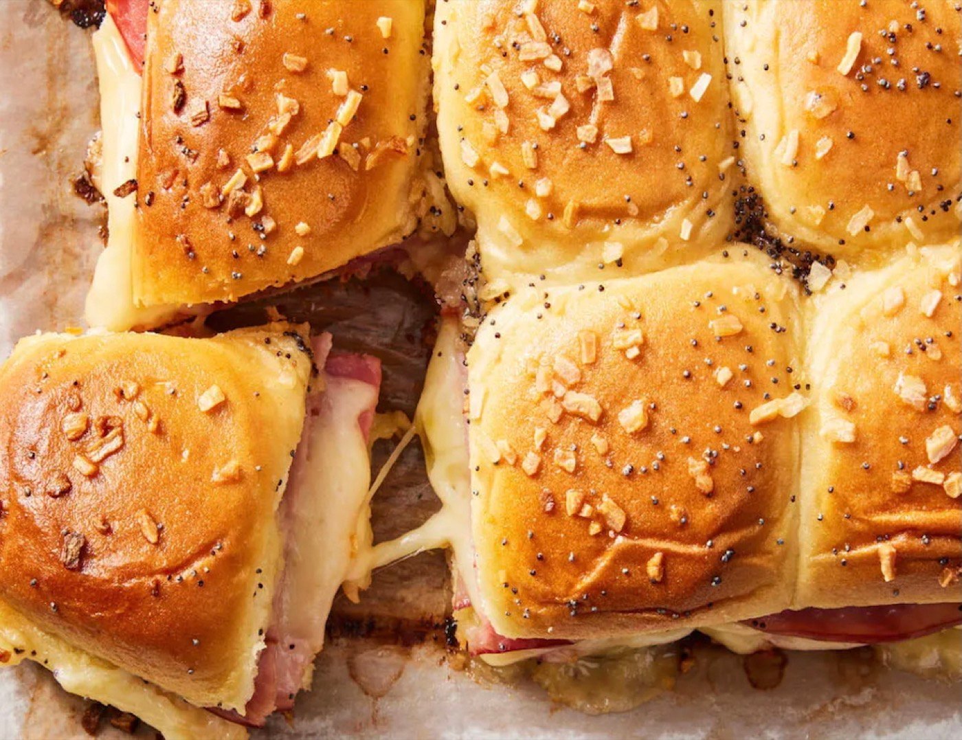 Hot Ham and Swiss Buns