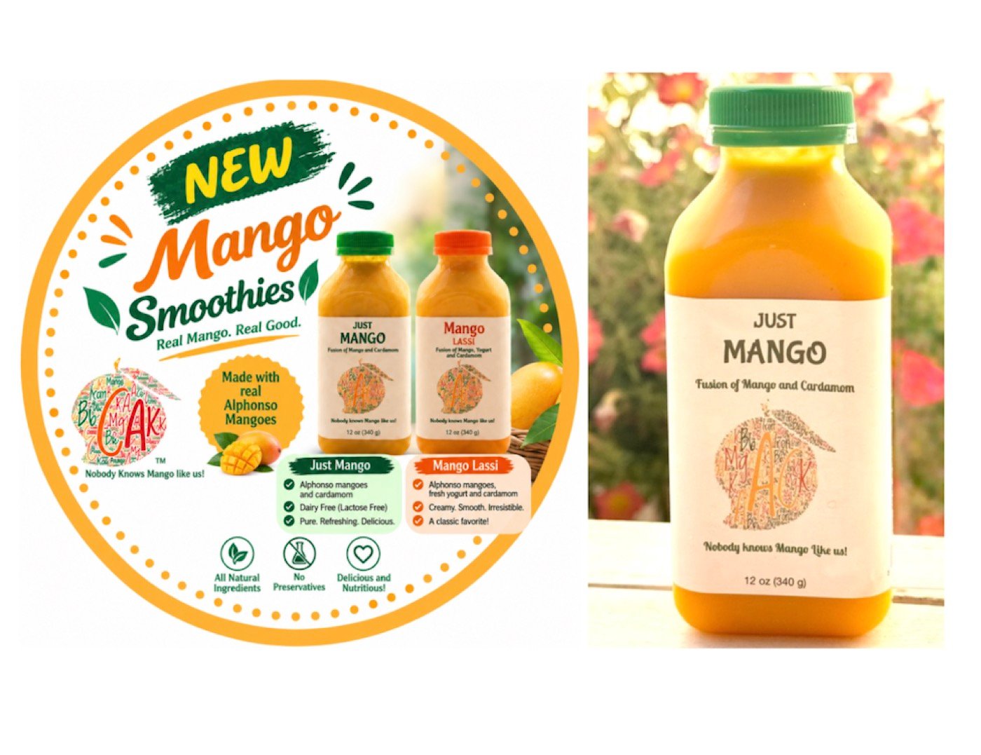 Just Mango Smoothie: Fusion of Mango and Cardamom