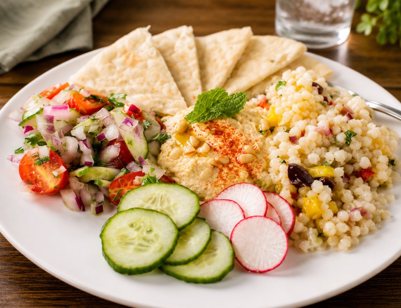 Mediterranean Hummus Salad