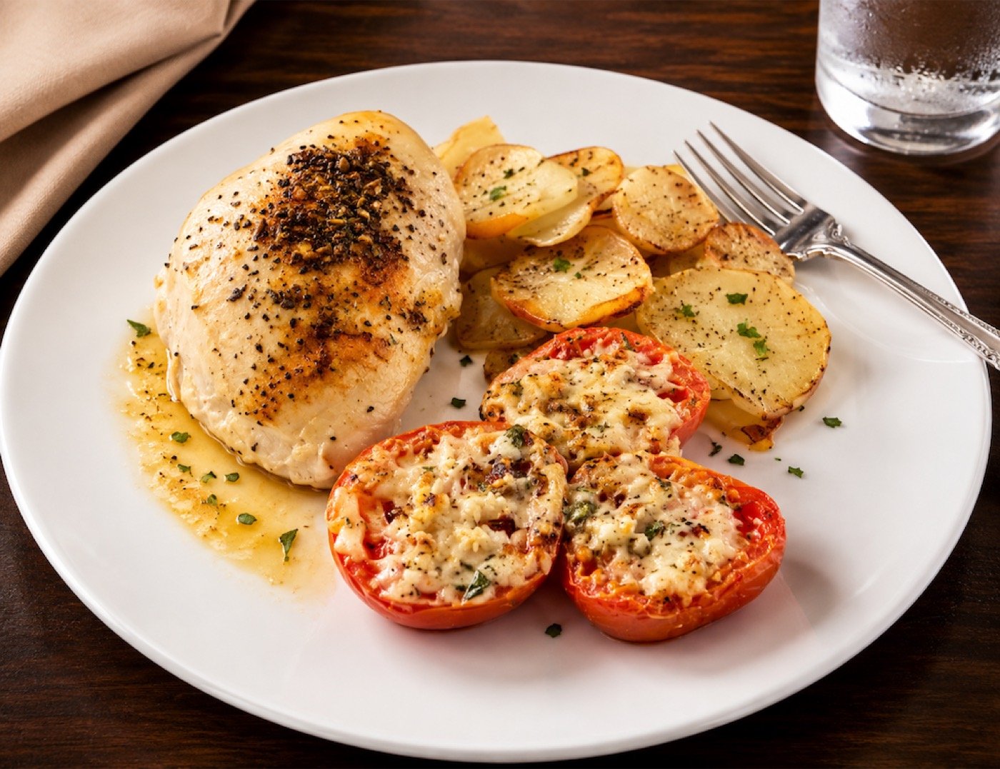 Smothered Herbed Chicken Breast